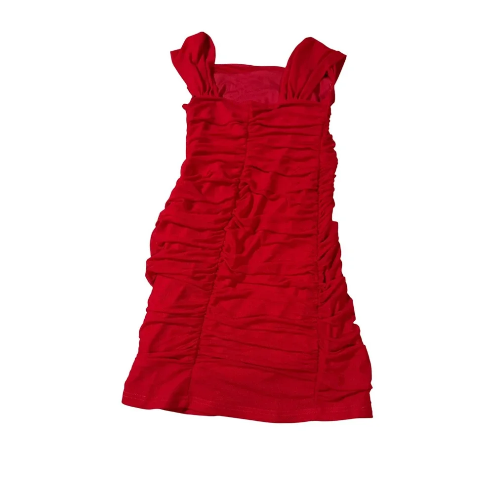 NWOT OYS Medium Red Mini Dress Off Shoulder‎ Ruched Formal Special Event Club